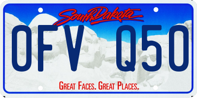 SD license plate 0FVQ50