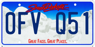 SD license plate 0FVQ51