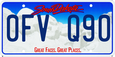SD license plate 0FVQ90