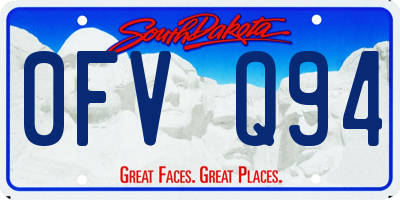 SD license plate 0FVQ94