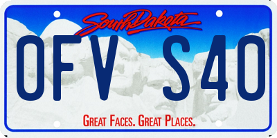 SD license plate 0FVS40