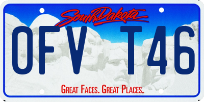 SD license plate 0FVT46