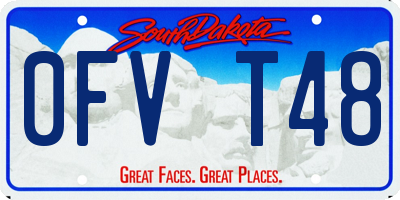 SD license plate 0FVT48