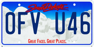 SD license plate 0FVU46