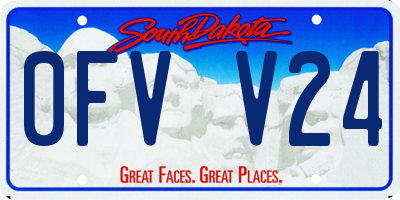 SD license plate 0FVV24