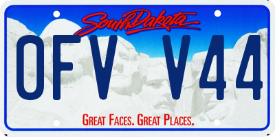 SD license plate 0FVV44