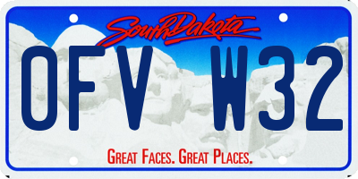 SD license plate 0FVW32