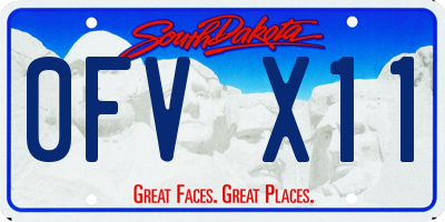 SD license plate 0FVX11
