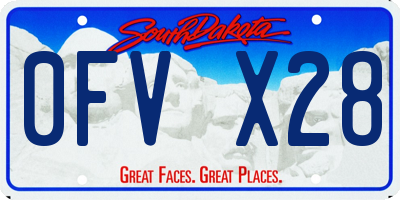SD license plate 0FVX28