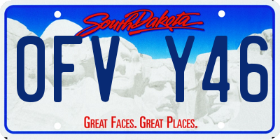 SD license plate 0FVY46