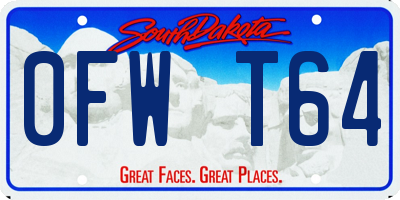 SD license plate 0FWT64