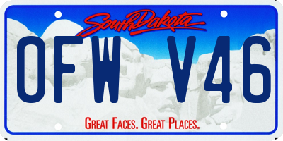 SD license plate 0FWV46