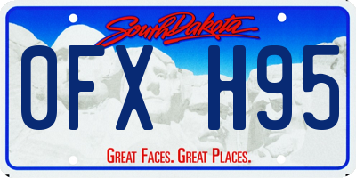 SD license plate 0FXH95