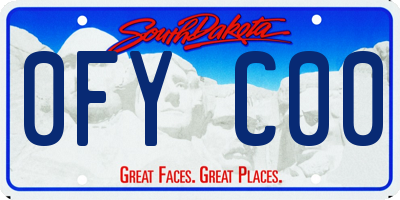 SD license plate 0FYC00