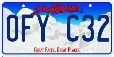 SD license plate 0FYC32