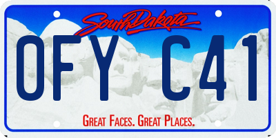SD license plate 0FYC41