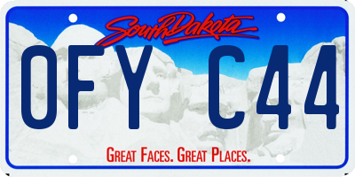 SD license plate 0FYC44