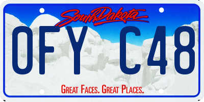 SD license plate 0FYC48