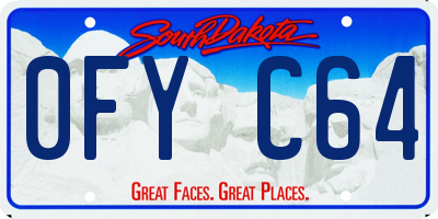 SD license plate 0FYC64
