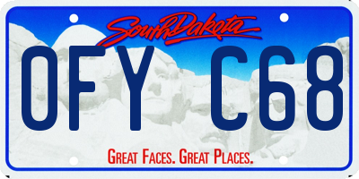 SD license plate 0FYC68