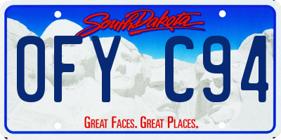 SD license plate 0FYC94