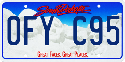 SD license plate 0FYC95