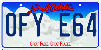 SD license plate 0FYE64