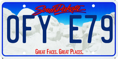 SD license plate 0FYE79