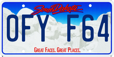 SD license plate 0FYF64