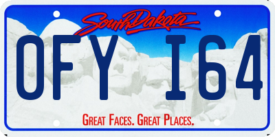 SD license plate 0FYI64