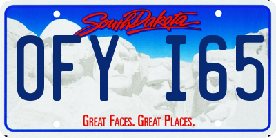 SD license plate 0FYI65