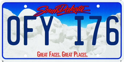 SD license plate 0FYI76