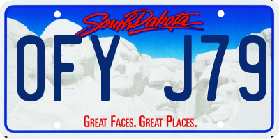 SD license plate 0FYJ79