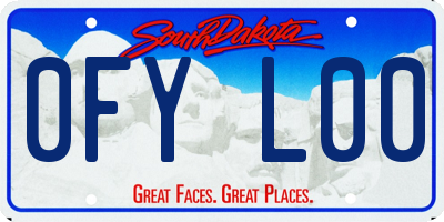 SD license plate 0FYL00