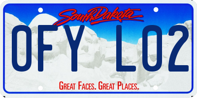 SD license plate 0FYL02