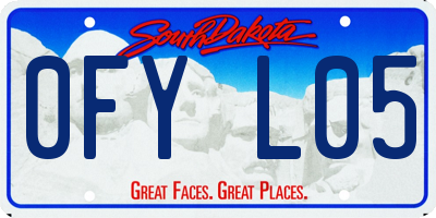 SD license plate 0FYL05