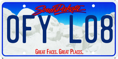 SD license plate 0FYL08