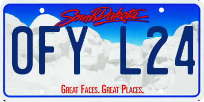 SD license plate 0FYL24