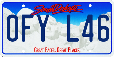 SD license plate 0FYL46