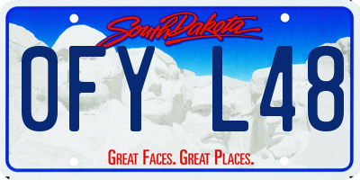 SD license plate 0FYL48