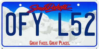 SD license plate 0FYL52