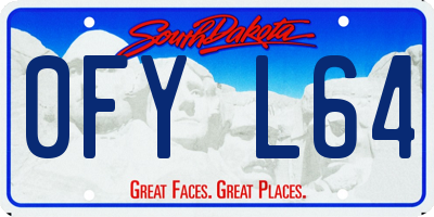 SD license plate 0FYL64