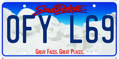 SD license plate 0FYL69