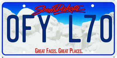 SD license plate 0FYL70