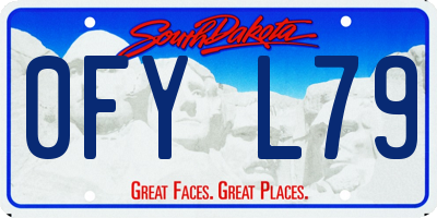 SD license plate 0FYL79