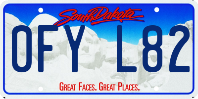 SD license plate 0FYL82