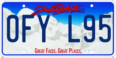 SD license plate 0FYL95