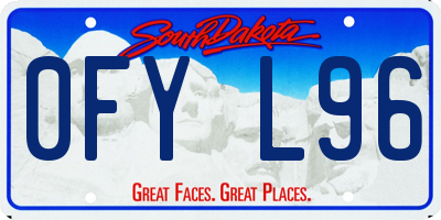 SD license plate 0FYL96