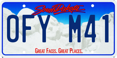 SD license plate 0FYM41