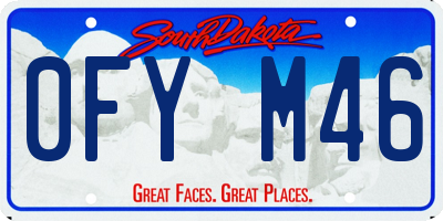 SD license plate 0FYM46